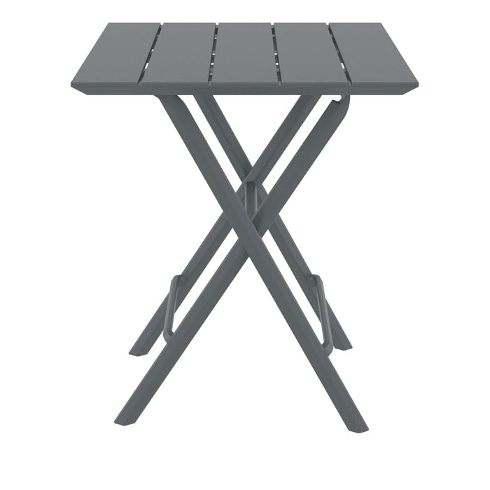 Siesta Helen Folding Table 60 Square - Dark Grey
