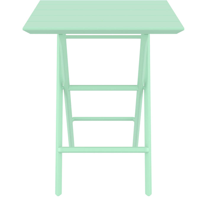 Siesta Helen Folding Table 60 Square - Opaline Green