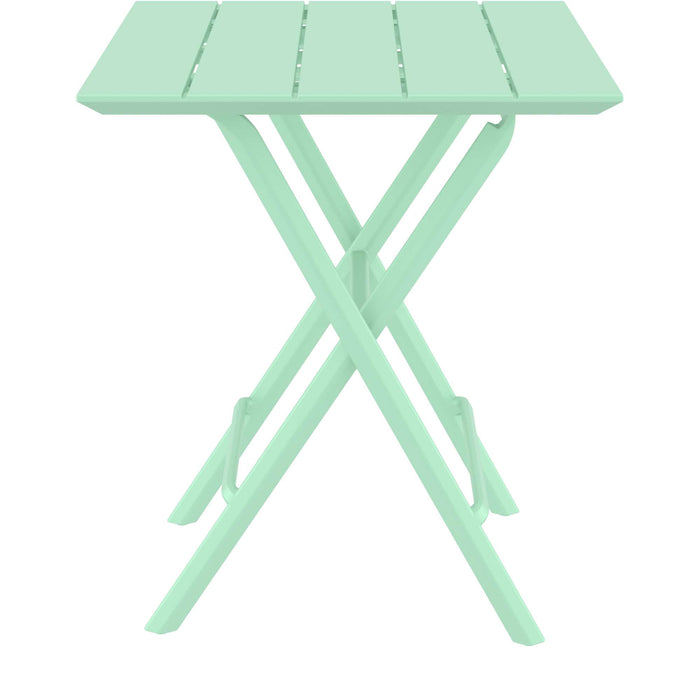 Siesta Helen Folding Table 60 Square - Opaline Green