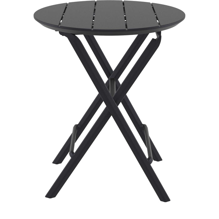 Siesta Helen Folding Table 60 Round - Black