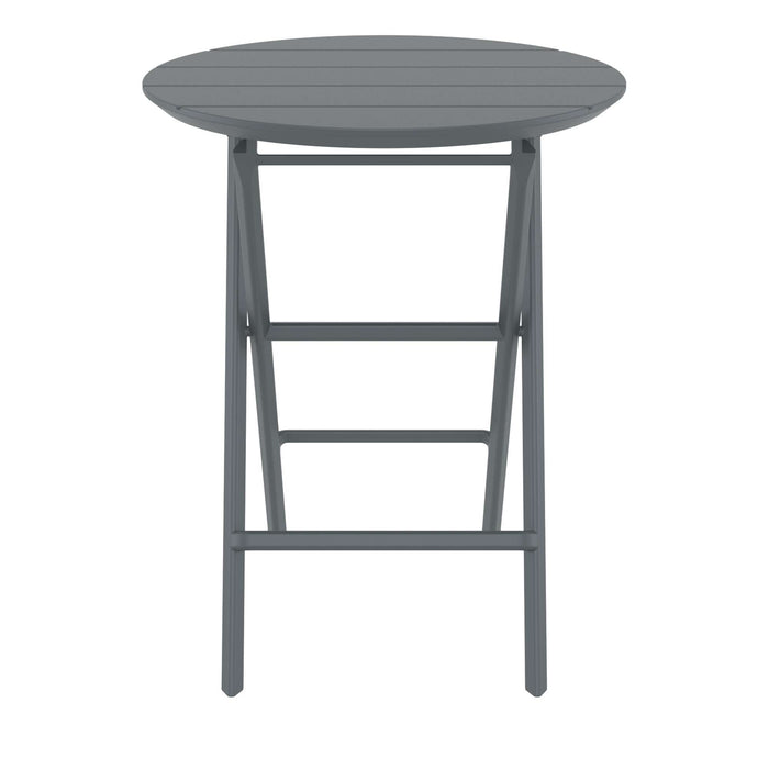 Siesta Helen Folding Table 60 Round - Dark Grey