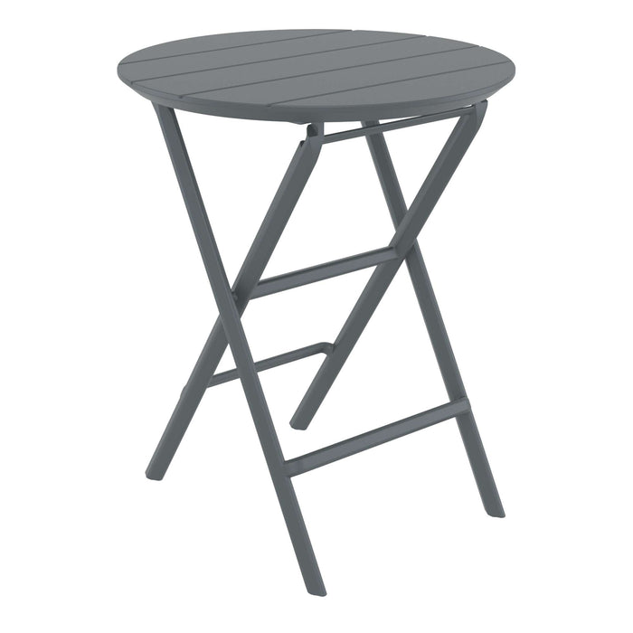 Siesta Helen Folding Table 60 Round - Dark Grey