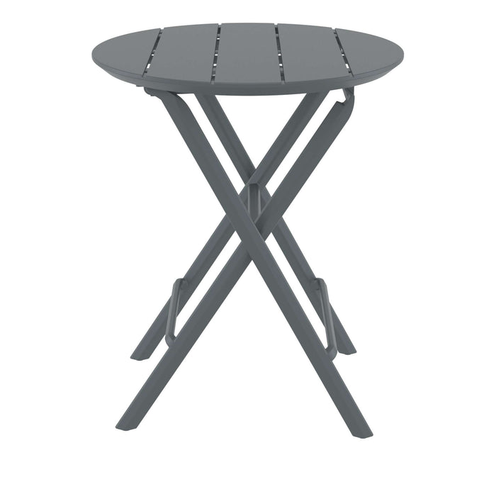 Siesta Helen Folding Table 60 Round - Dark Grey