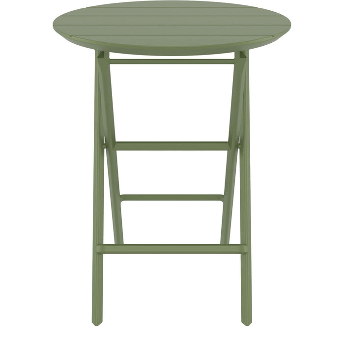 Siesta Helen Folding Table 60 Round - Olive Green
