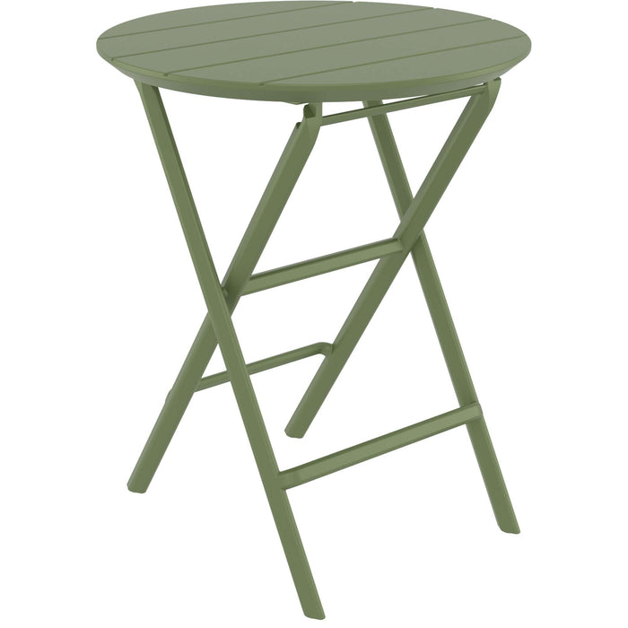 Siesta Helen Folding Table 60 Round - Olive Green
