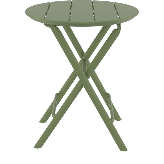 Siesta Helen Folding Table 60 Round - Olive Green