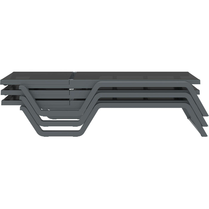 Siesta Rio Sun Lounger — Dark Grey/Black