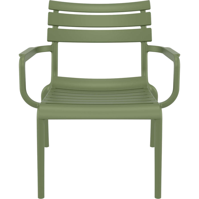 Siesta Paris Lounge Armchair - Olive Green
