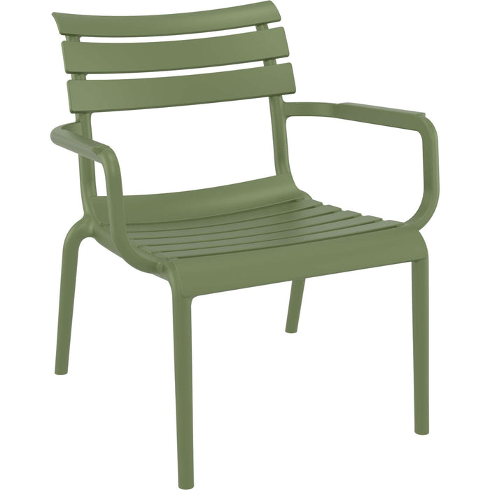 Siesta Paris Lounge Armchair - Olive Green