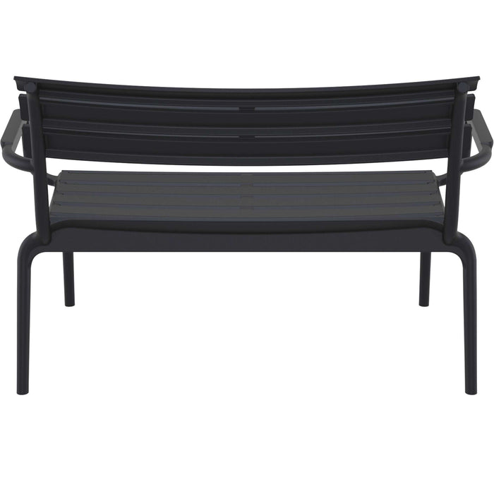 Siesta Paris 2 Seat Bench Seat - Black