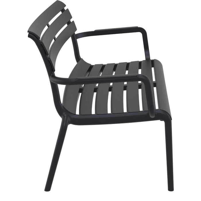 Siesta Paris 2 Seat Bench Seat - Black