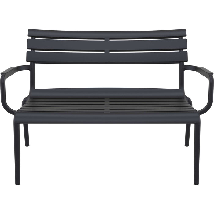 Siesta Paris 2 Seat Bench Seat - Black