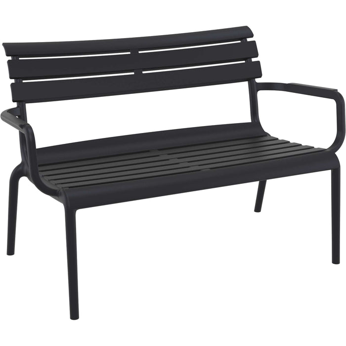 Siesta Paris 2 Seat Bench Seat - Black