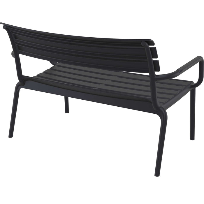 Siesta Paris 2 Seat Bench Seat - Black