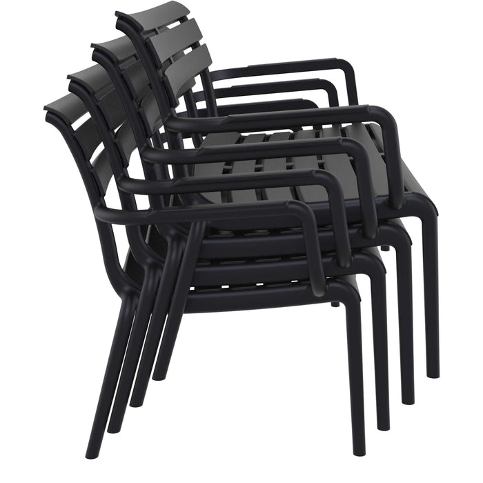 Siesta Paris 2 Seat Bench Seat - Black
