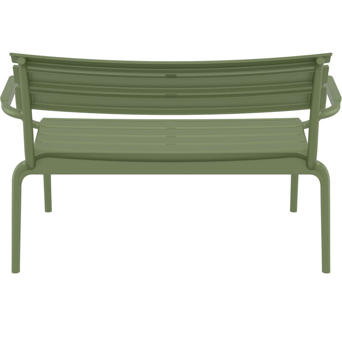 Siesta Paris 2 Seat Bench Seat - Olive Green