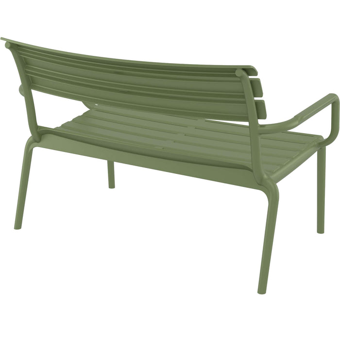 Siesta Paris 2 Seat Bench Seat - Olive Green