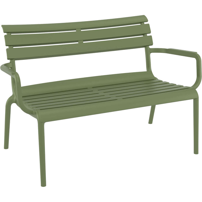 Siesta Paris 2 Seat Bench Seat - Olive Green