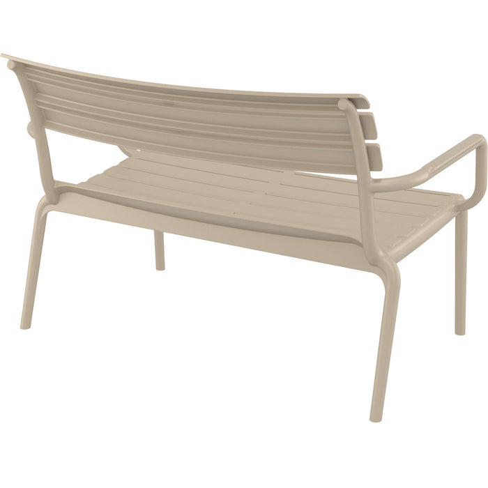 Siesta Paris 2 Seat Bench Seat - Taupe