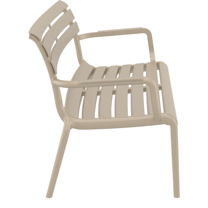 Siesta Paris 2 Seat Bench Seat - Taupe