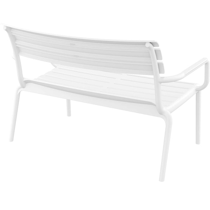 Siesta Paris 2 Seat Bench Seat - White