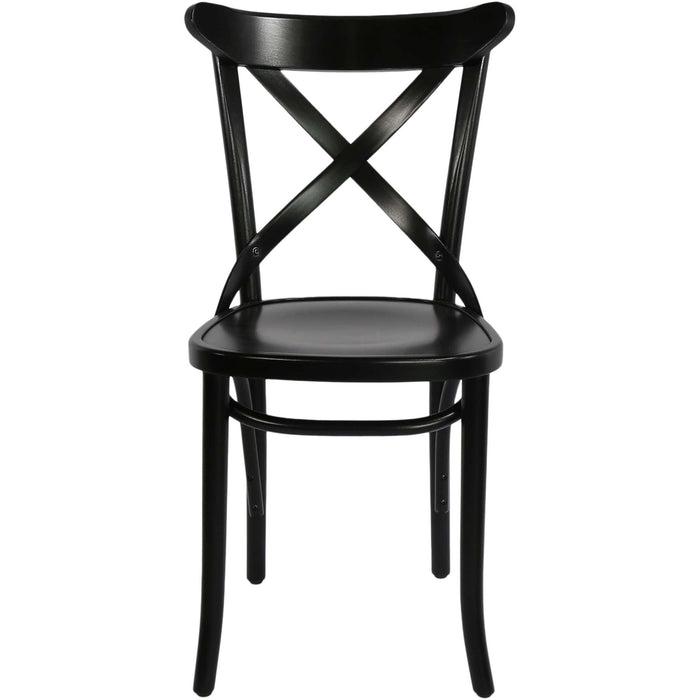 Paged Crossback Chair - Black