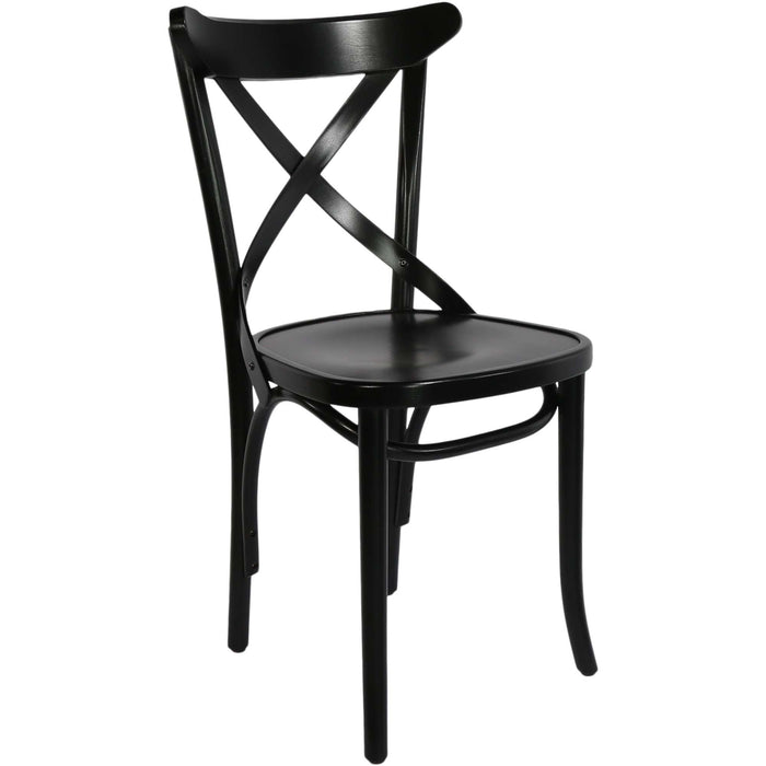 Paged Crossback Chair - Black