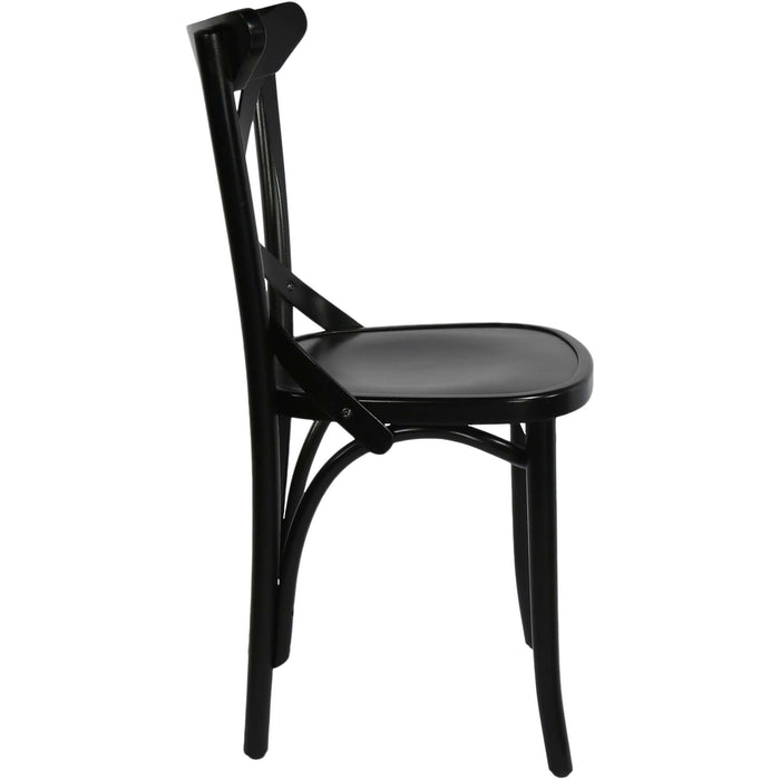 Paged Crossback Chair - Black