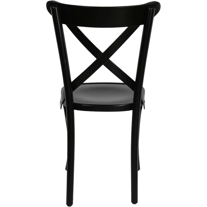 Paged Crossback Chair - Black