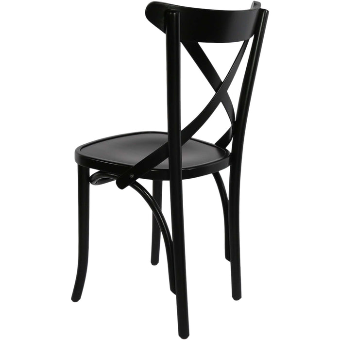 Paged Crossback Chair - Black