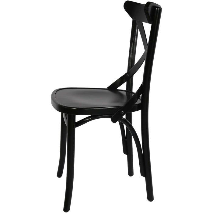Paged Crossback Chair - Black
