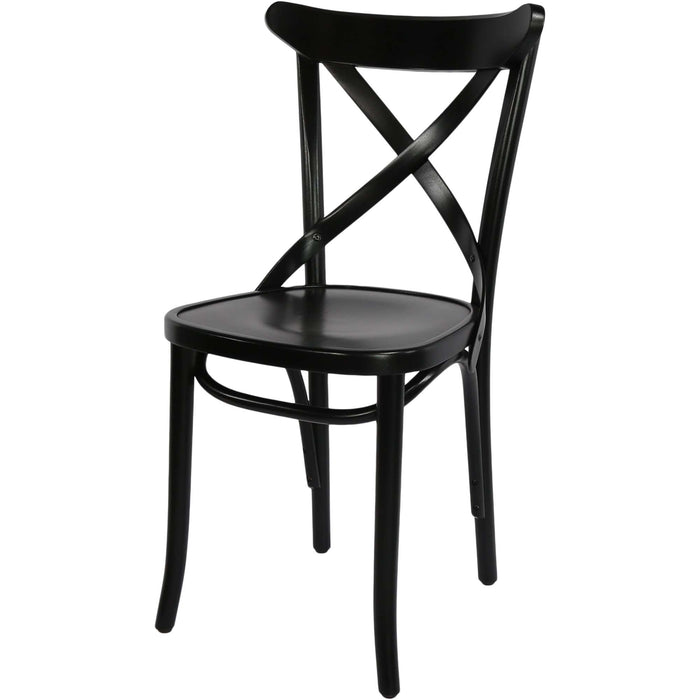 Paged Crossback Chair - Black