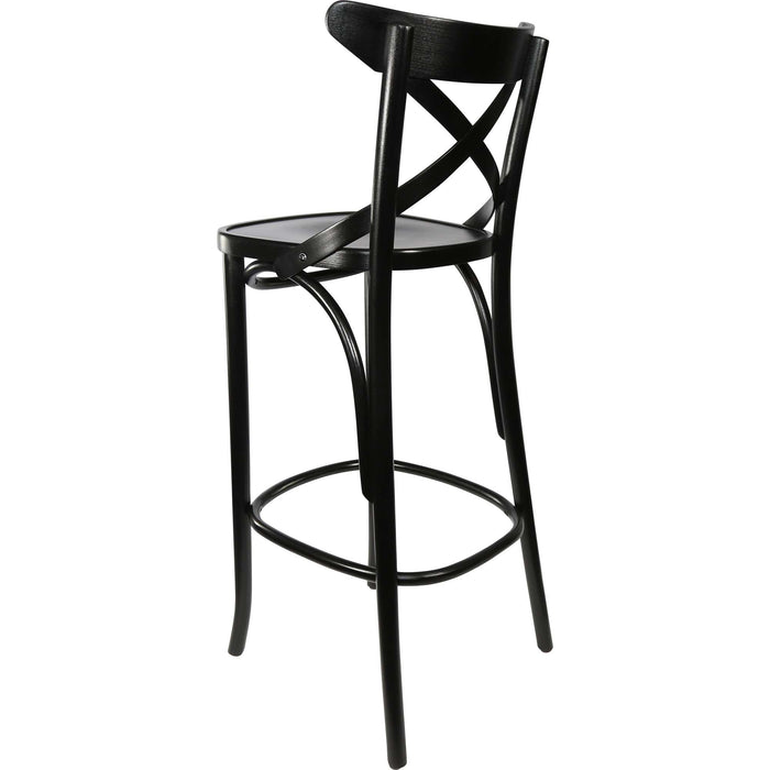 Paged Crossback 750 Stool - Black