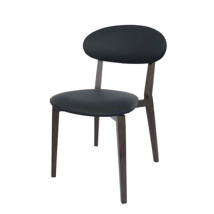 Durafurn Atlanta Chair - Narrow Backrest - Wenge Frame/Black Vinyl Seat & Backrest