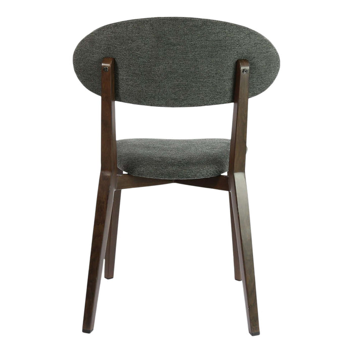 Durafurn Atlanta Chair - Narrow Backrest - Wenge Frame/Dark Grey Fabric Seat & Backrest