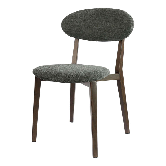 Durafurn Atlanta Chair - Narrow Backrest - Wenge Frame/Dark Grey Fabric Seat & Backrest