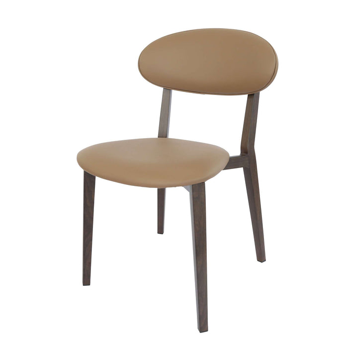 Durafurn Atlanta Chair - Narrow Backrest - Wenge Frame/Taupe Vinyl Seat & Backrest