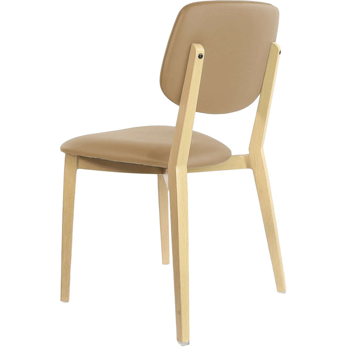 Durafurn Atlanta Chair - large Backrest - Oak Frame/Navy Vinyl Seat & Backrest