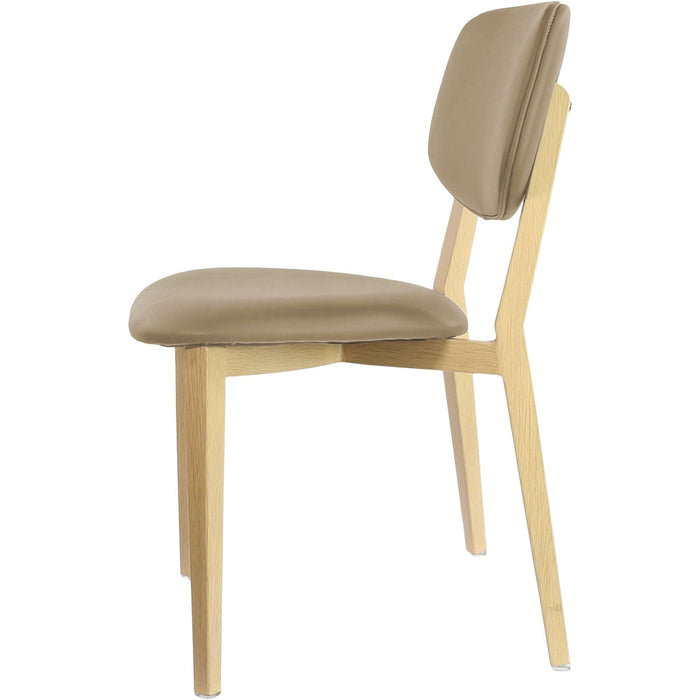 Durafurn Atlanta Chair - large Backrest - Oak Frame/Navy Vinyl Seat & Backrest