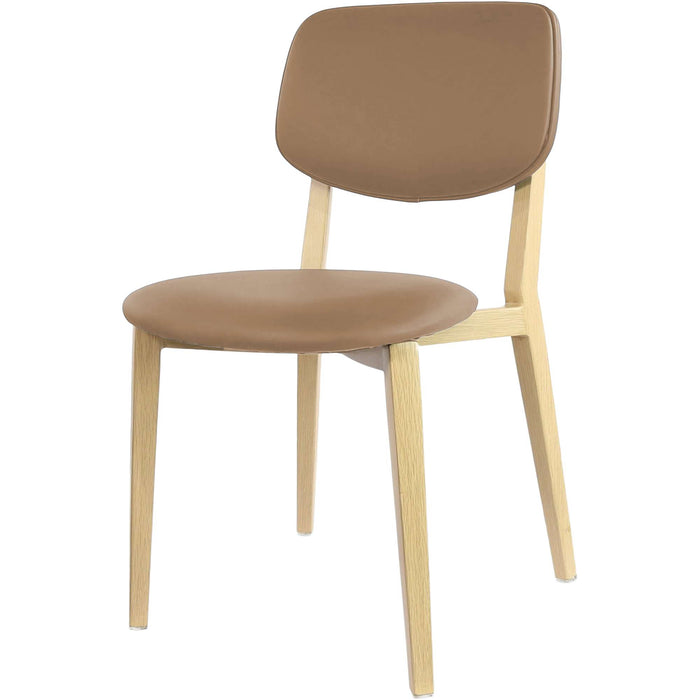 Durafurn Atlanta Chair - large Backrest - Oak Frame/Navy Vinyl Seat & Backrest