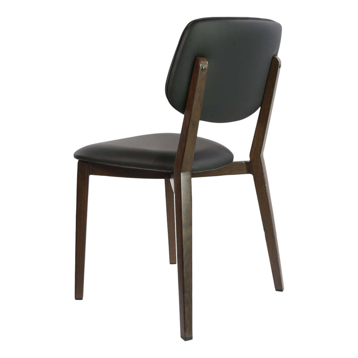 Durafurn Atlanta Chair - large Backrest - Wenge Frame/Black Vinyl Seat & Backrest