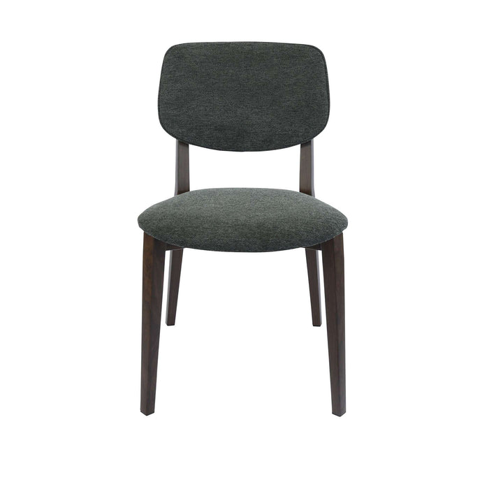 Durafurn Atlanta Chair - large Backrest - Wenge Frame/Dark Grey Fabric Seat & Backrest