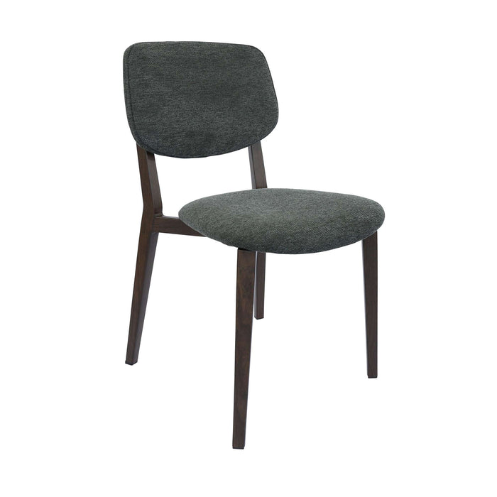 Durafurn Atlanta Chair - large Backrest - Wenge Frame/Dark Grey Fabric Seat & Backrest