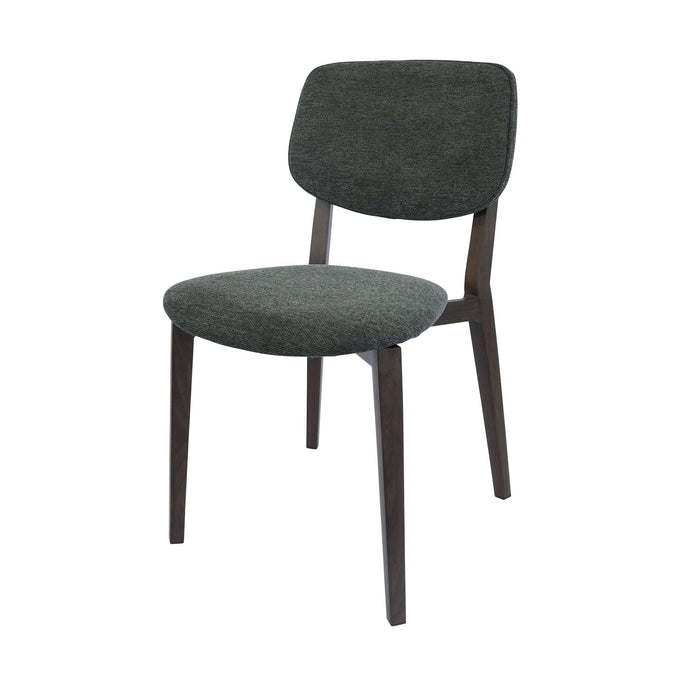 Durafurn Atlanta Chair - large Backrest - Wenge Frame/Dark Grey Fabric Seat & Backrest