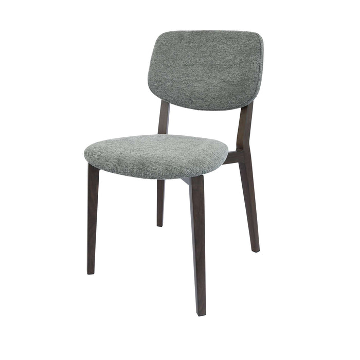 Durafurn Atlanta Chair - large Backrest - Wenge Frame/ Grey Fabric Seat & Backrest