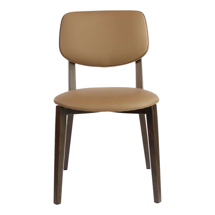 Durafurn Atlanta Chair - large Backrest - Wenge Frame/Taupe Vinyl Seat & Backrest