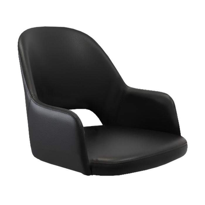 Bourbon Armchair Shell - Black Vinyl