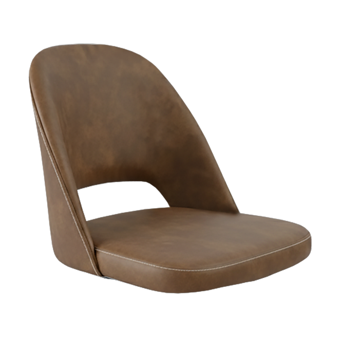 Crescent Chair Shell - Mocha Fabric