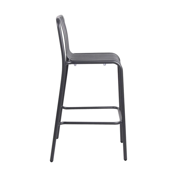 Durafurn Bordeaux Bar Stool — Dark Grey