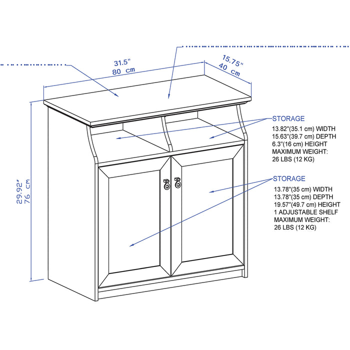 Broweville 2 Door Cabinet